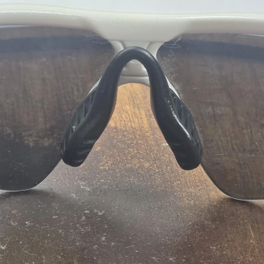 Oakley Radar Sunglasses Mens One Size White Gray Polarized Shield USA Sport